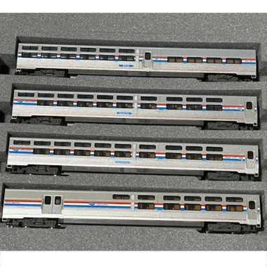 KATO 106-8004 Amtrak Viewliner Ⅱ 4両 Kato 106-8004 Viewliner II Sleeper Baggage-Dorm & Diner Cars
