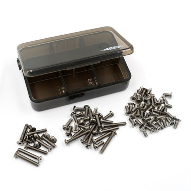 Set Viti In Titanio Yeah Racing TSAS-0027 Con Scatola Per Tamiya Super Clod Buster - Nuovo
