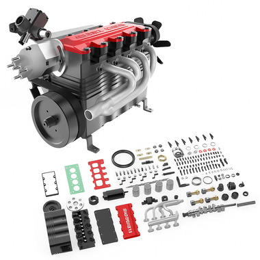 toyan power boost box 4 Stroke RC Engine Methanol Engine Model Kit for RC Car Boat Airplane quality metal with CNC machining for long GoAssemb Aluminum Alloy Base Starter