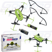 RISE Vusion House Racer 125 Race Indor Mini Quadcopter Green FPV-Ready 5.8GHz