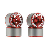 Integy Aluminum High Mass 2.2 Alloy XV5 Spoke Beadlock Wheel (4) C26131RED