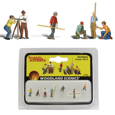 Woodland Scenics Set Di 6 Figure In Scala O - Geometri Dipinti A Mano, Dettagliati, Per Diorami E Plastico Ferroviario