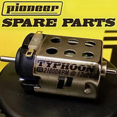 Pioneer MT202532 SS TYPHOON Motor Plain Shaft 21K RPM at 12vDC 1/32 Slot Car