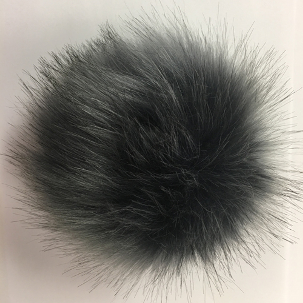 Classic Fur - Multi Color Pom Black/MultiSilverFox