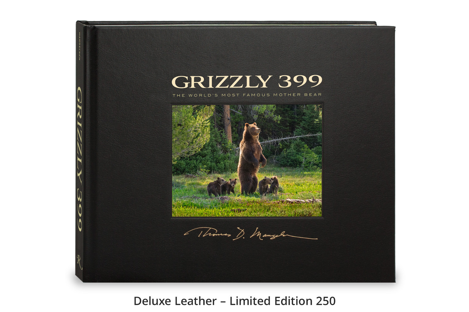 Grizzly 399 Deluxe Leather Book by Thomas D. Mangelsen