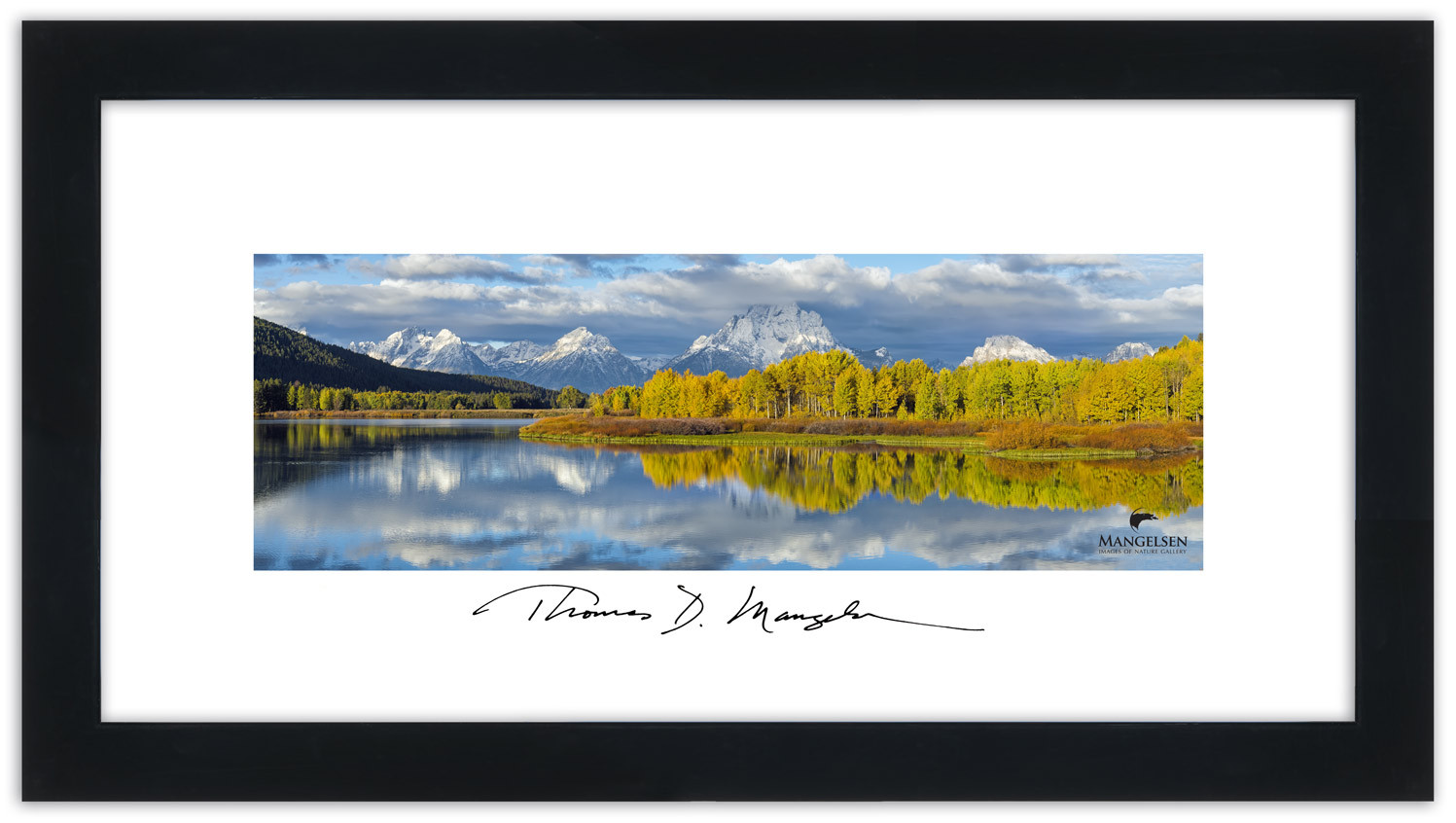 The splendor of an autumn day at Oxbow Bend is captured in a fine art ...