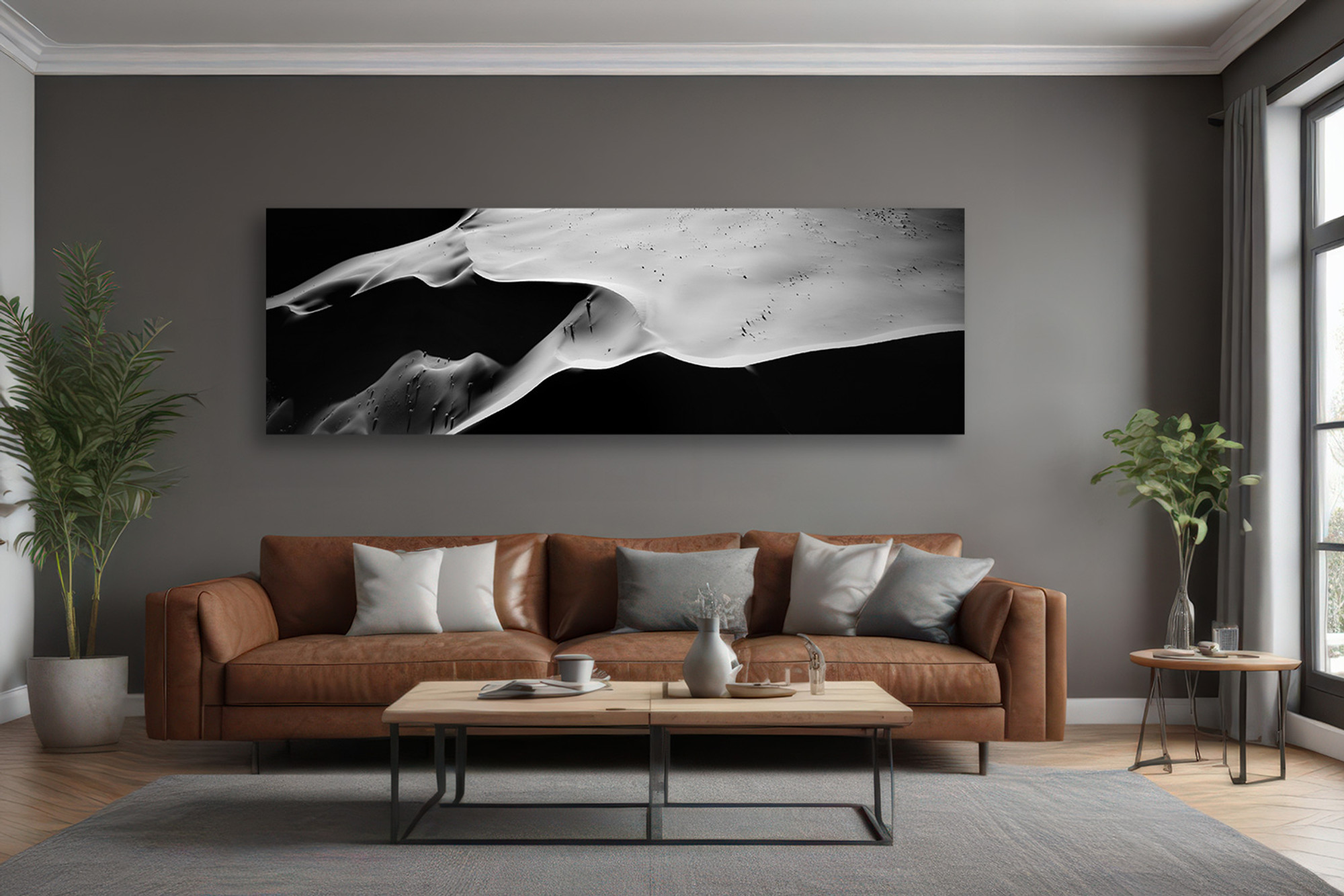 In the hush between light and shadow, Mangelsen captures nature’s quiet soul. These black and white nature photographs echo classic artistry and modern grace—large-format wall art for those who see beauty in stillness and depth in simplicity.