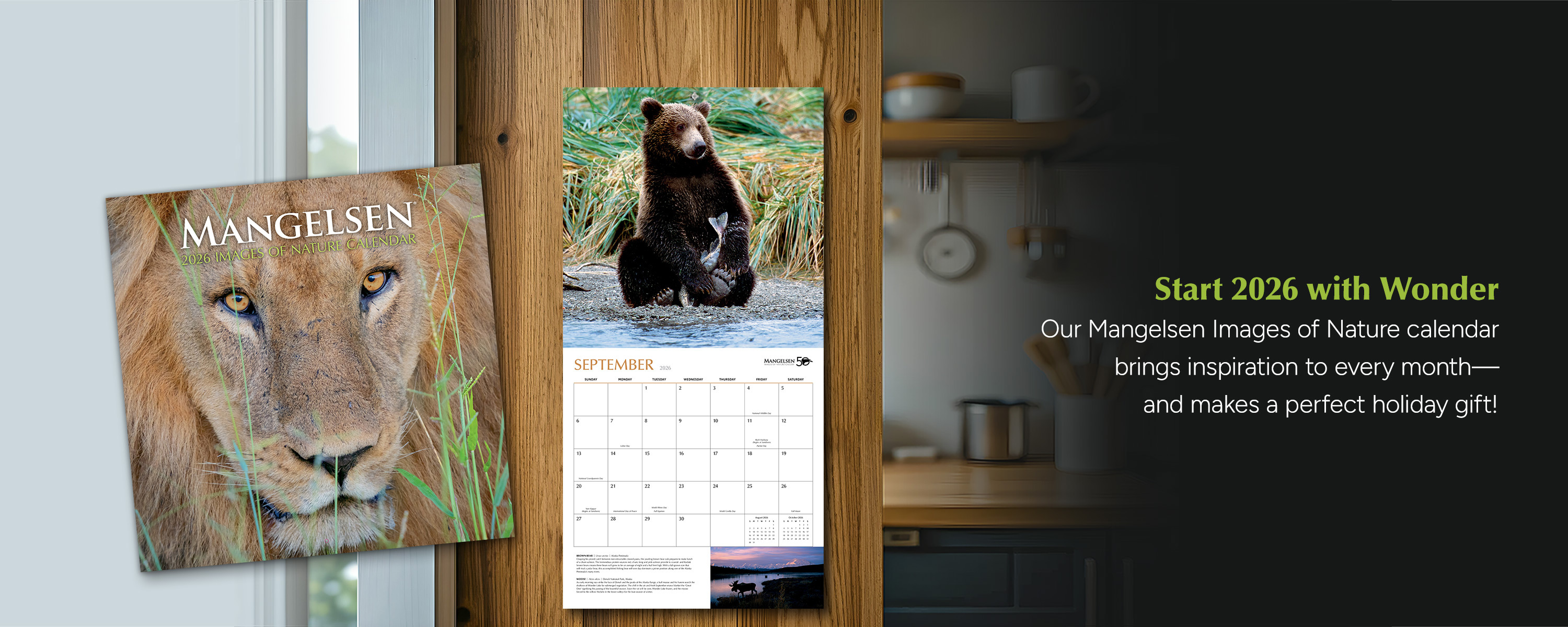 Organize your year with a 2026 Mangelsen Images of Nature calendar!