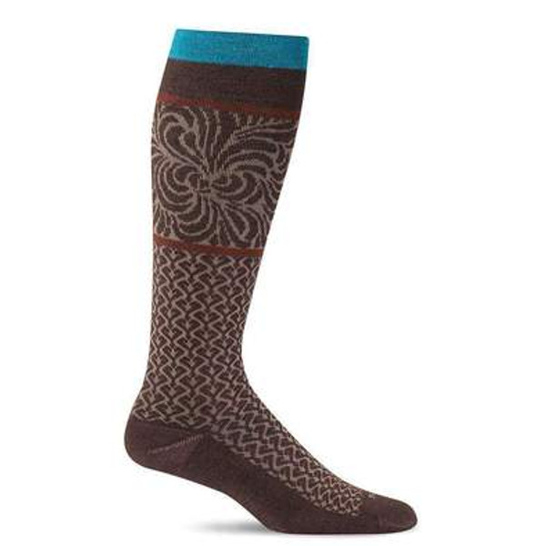 Sockwell Art Deco - 15-20 mmHg - Espresso - M/L