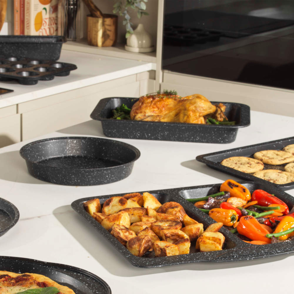 Non Stick 24 Cm In Inches Cake Pan Megastone Round Baking Cake Pan