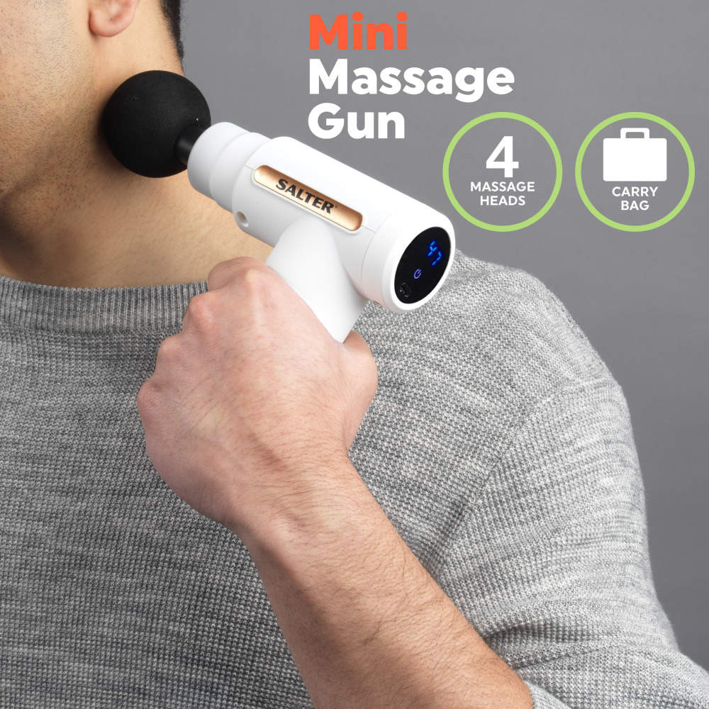 Shop Mini Electric Massage Gun USB White