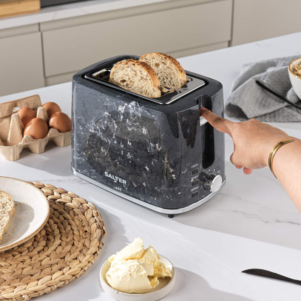 Stainless Steel Marble Effect Toaster Asda Stainless Steel Asda