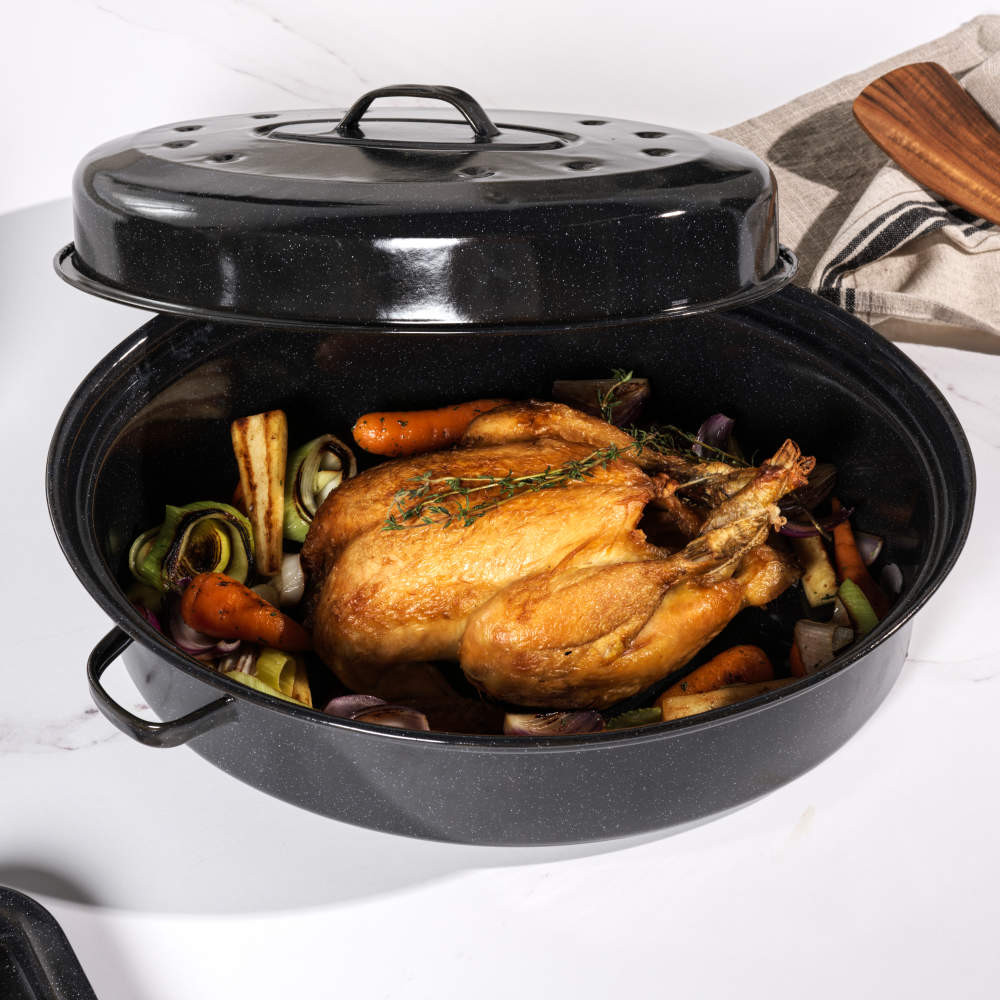 Enamel Roasting Argos Roasting Tray Buy Habitat 29cm Enamel - Main Image