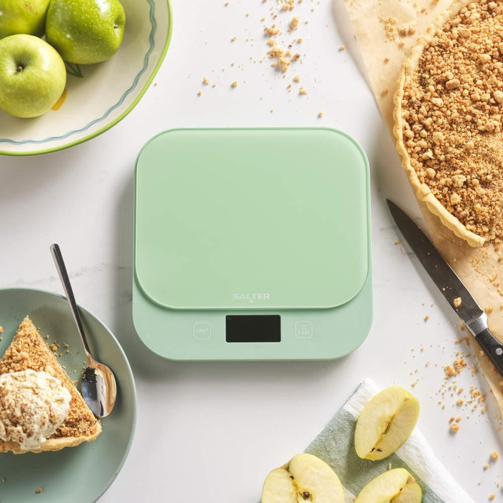 Green kitchen scale