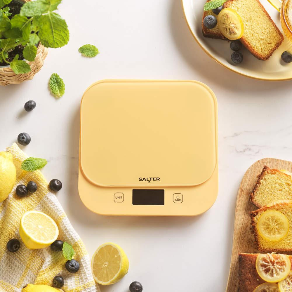 yellow kitchen scale