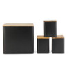 Toronto 4-Piece Bread Bin & Canister Set - Black image