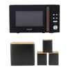 Toronto Digital Microwave & Canister Set - Black image