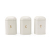 Pebble 3-Piece Canister Set - Stone image