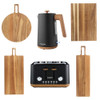 Toronto Kettle, 4-Slice Toaster & Serving Board Set – Black image