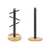 Toronto Mug Tree & Kitchen Roll Holder - Black image