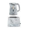 Marble Kettle & Toaster Set – White/Black image