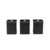 Alchemy 3-Piece Canister Set – Black/Gold image
