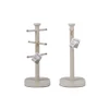Pebble Kitchen Roll Holder & Mug Tree Set –  Stone image