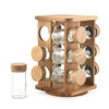 Toronto Rotating Spice Rack – 12 Refillable Glass Jars image