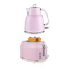 Retro Kettle & 2-Slice Toaster Set – Pink image