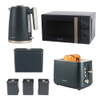 Marino Kettle, 2-Slice Toaster, 20L  Microwave & Countertop Set - Blue/Grey image
