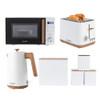 Toronto Kettle, 2-Slice Toaster & 20L Microwave - White image