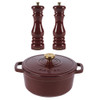 Chester Cast Iron Casserole & Mills - Red- PFAS-free image