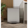 Dual Recycle 60L Pedal Bin with Carbon Filters image