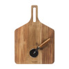 Toronto 12” Acacia Pizza Board & Cutter Set image