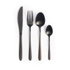 Chiltern 16-Piece Cutlery Set – Black Stainless-Steel image