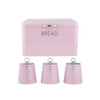 Retro Pink Bread Bin & Canister Set image