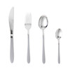 Naturals Collection 16-Piece Stainless Steel Cutlery Set, Silver Plated/Grey image