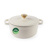 Chester 20cm Cast Iron Casserole Pot - Cream | PFAS-Free Coating image