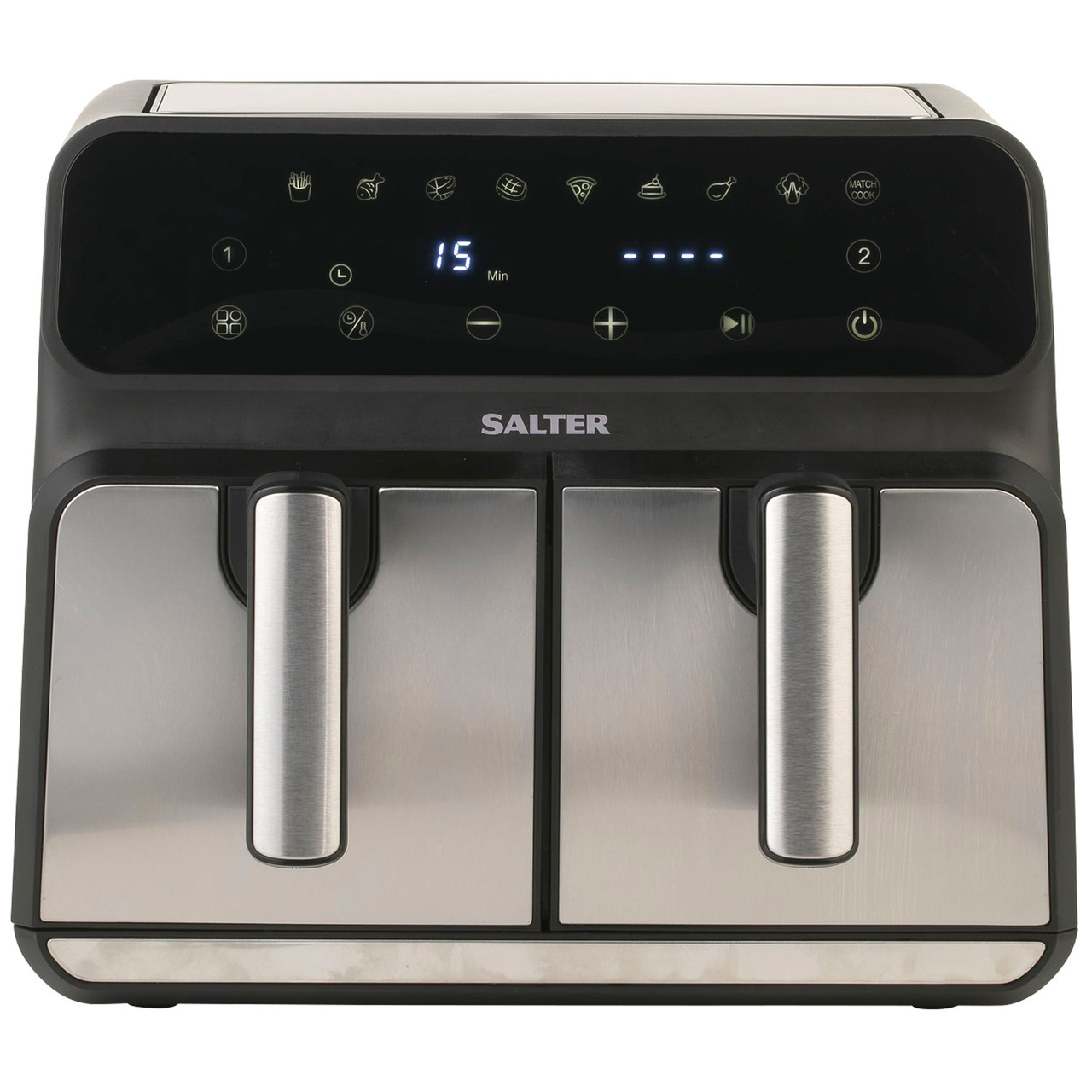 Salter 7.6L SS Dual Air Fryer