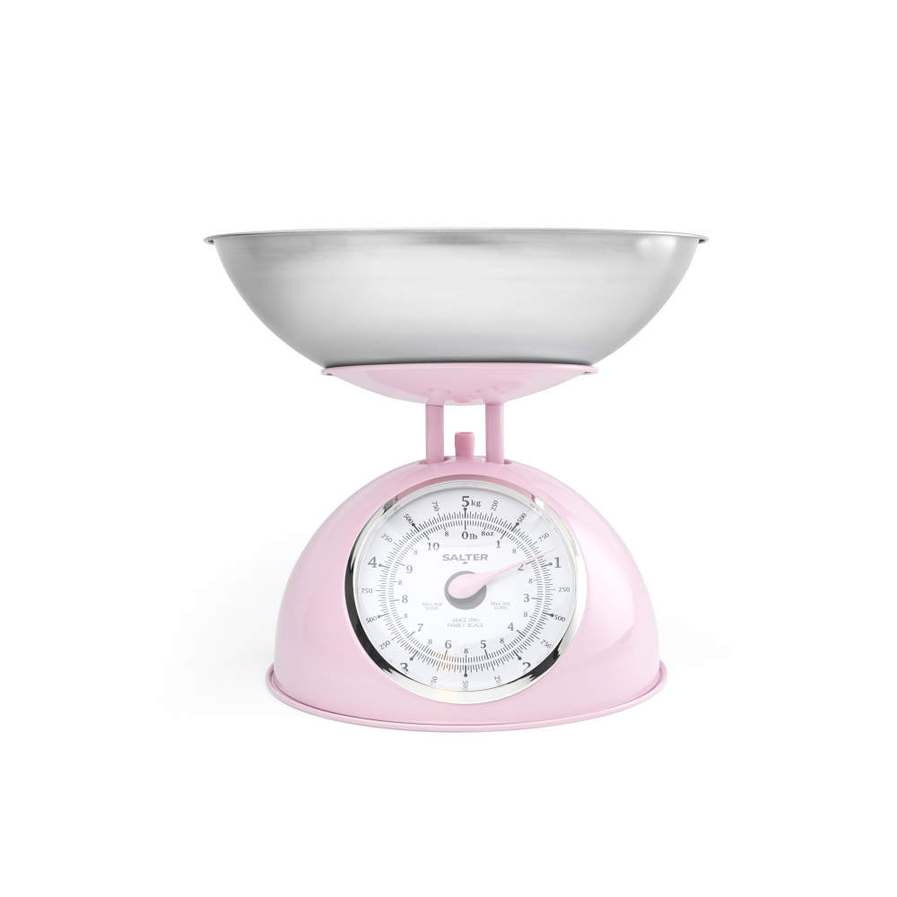 Shop Retro Pink Mechanical Kitchen Scale | 5kg | 2L