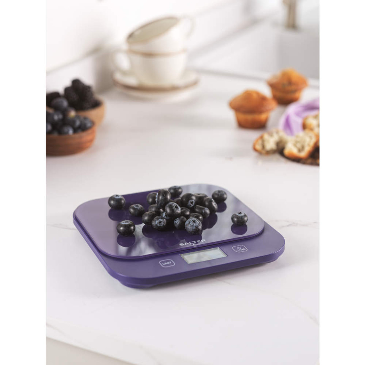 Shop British Bakes Digital Kitchen Scale | Purple