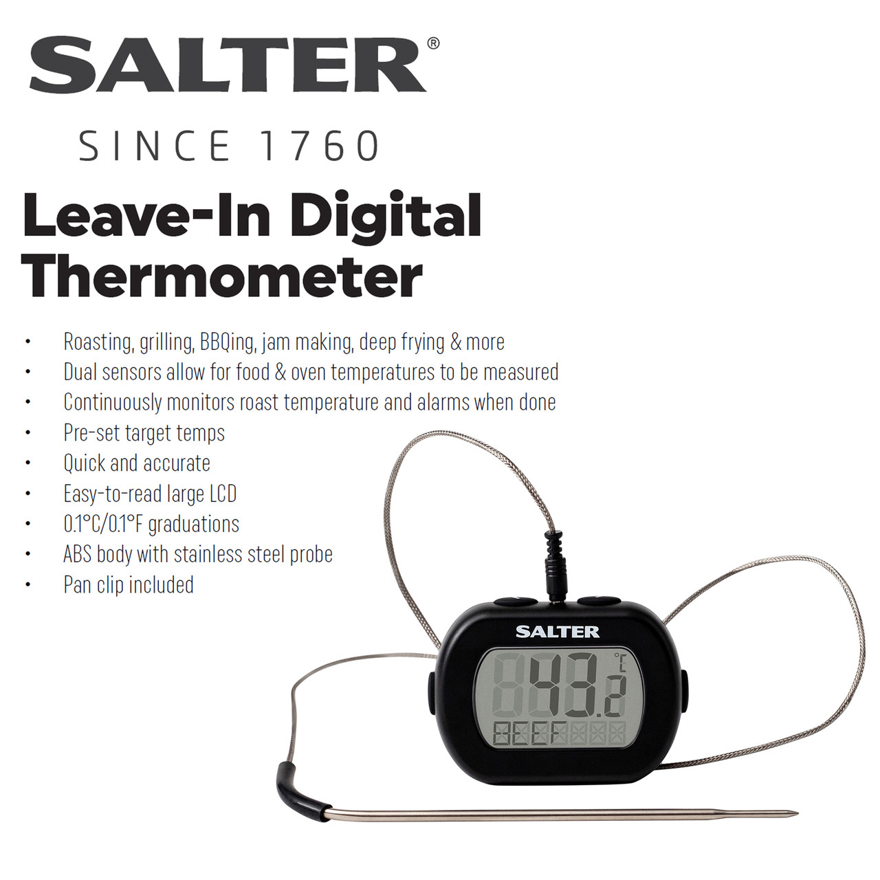 Shop Salter Food Thermometers - Kitchen & Cooking Thermometers