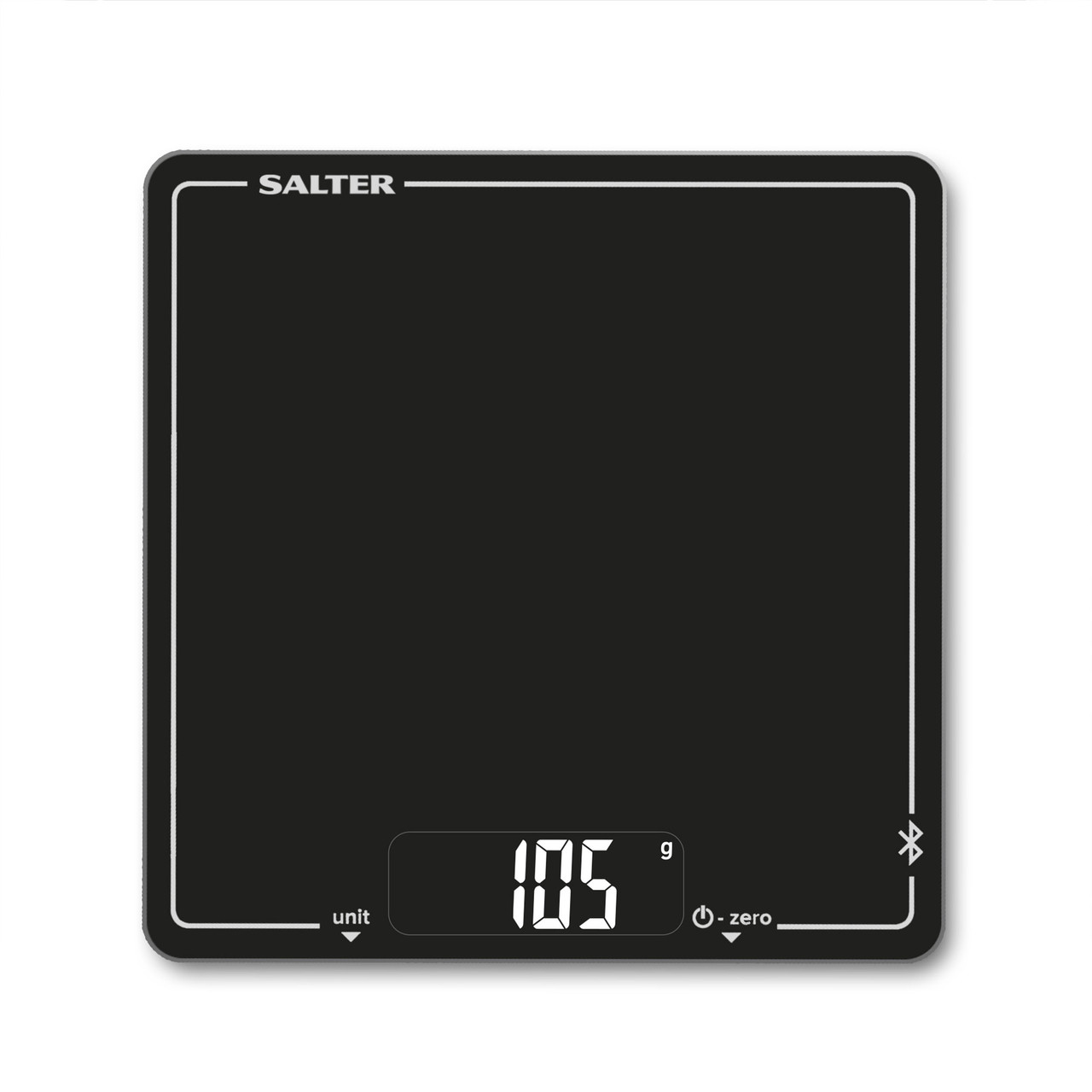Bluetooth Digital Kitchen Scale, 10kg Capacity - Black