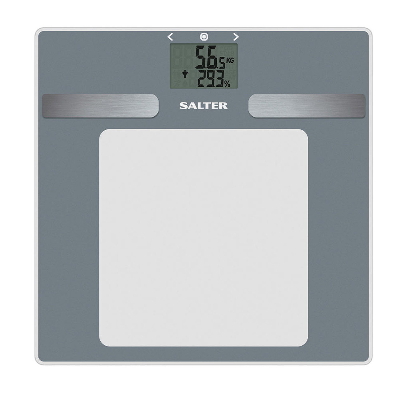 Ultra Slim Glass Analyser Bathroom Scales - Measures Weight, Body Fat, Body  Water & BMI, White