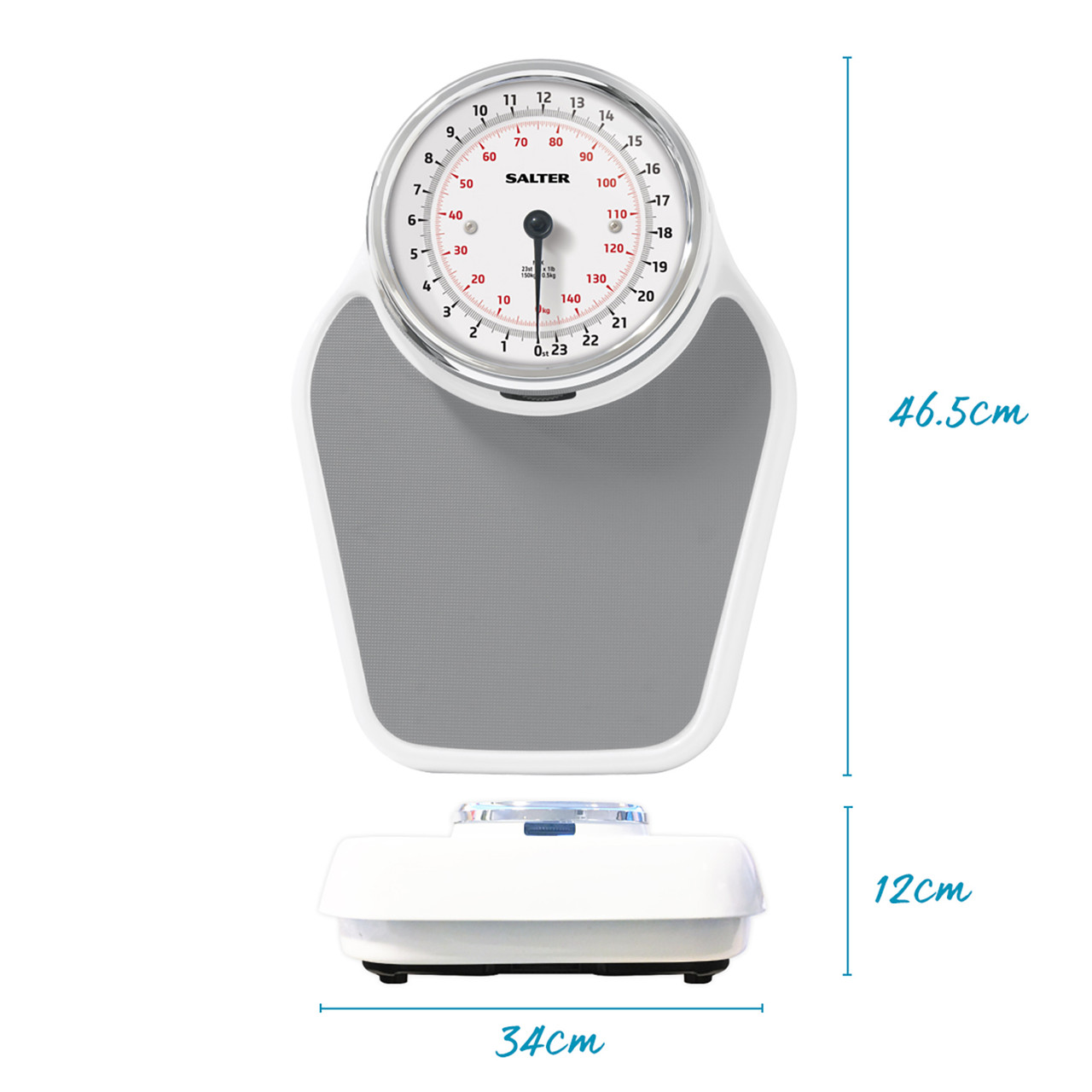  Professional Analog Bathroom Scale, 300lb/136kg Capacity Extra  Large Mechanical Dial Heavy Duty Professional Accurate Body Weight Scales  Home Office Dorm Durable: Home & Kitchen