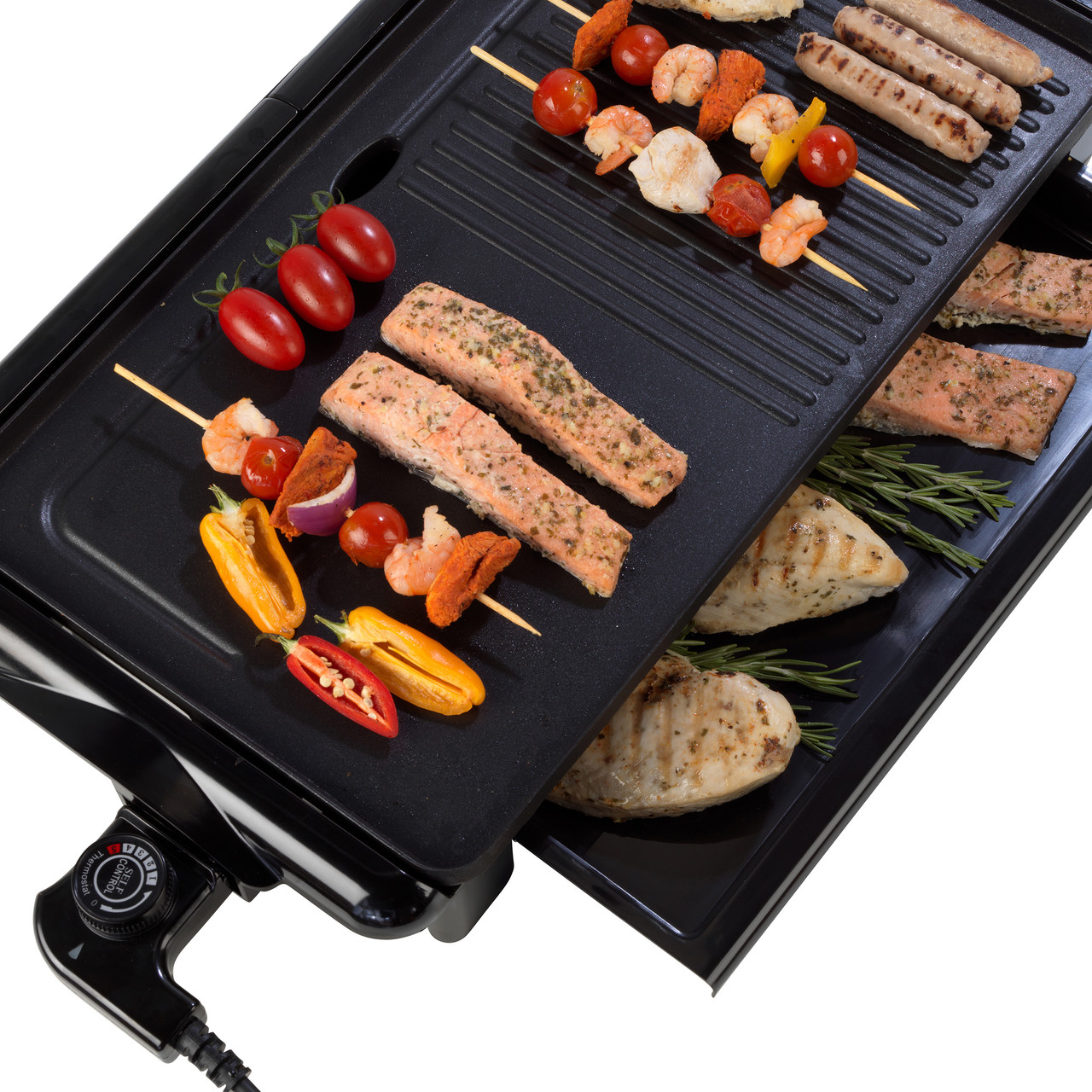 Litifo Smokeless Grill and Griddle, 2 Cooking Plates Included, Portable,  Electric, Non-Stick, 1 unit - Fry's Food Stores