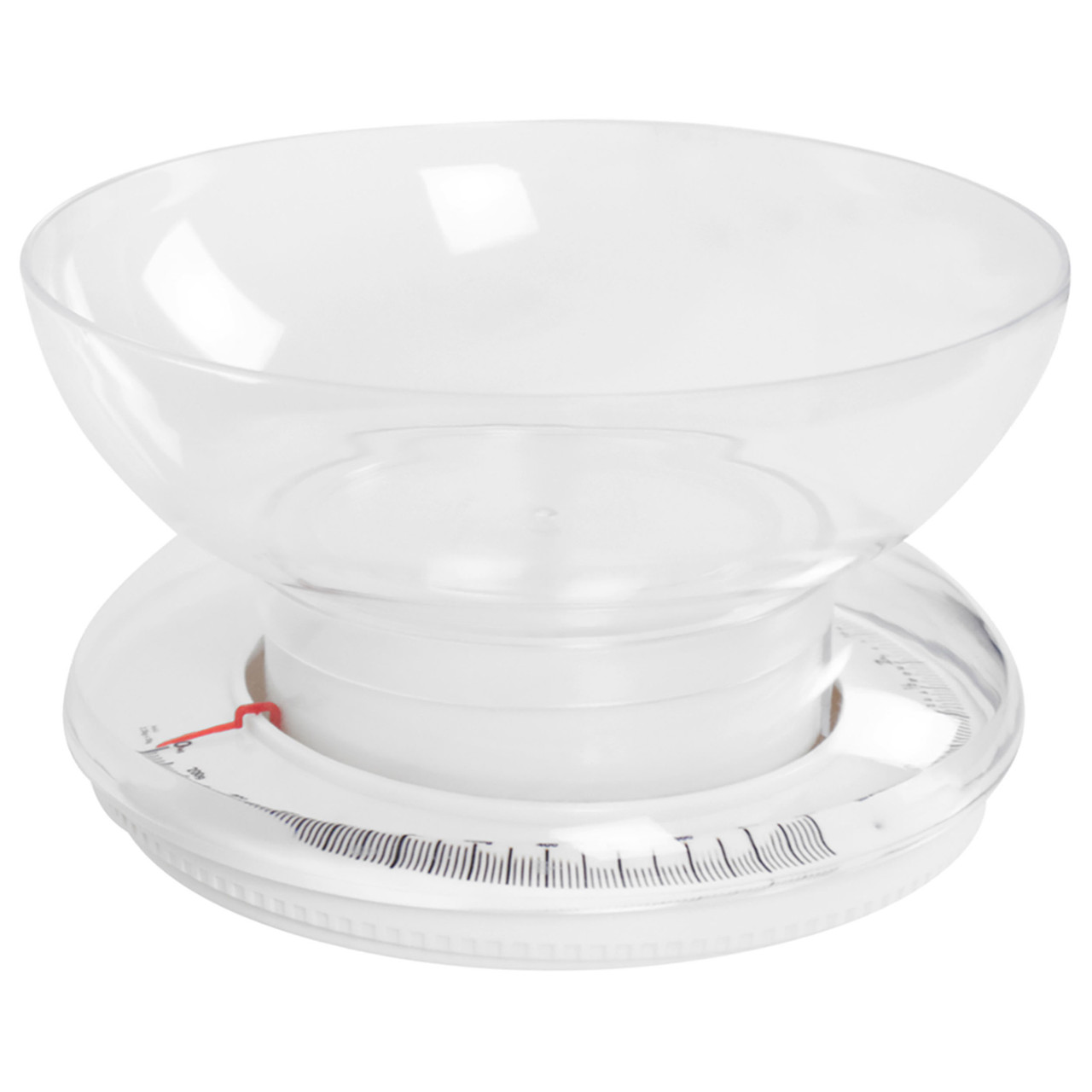 Mechanical Bowl Kitchen Scale, 3kg Capacity, White