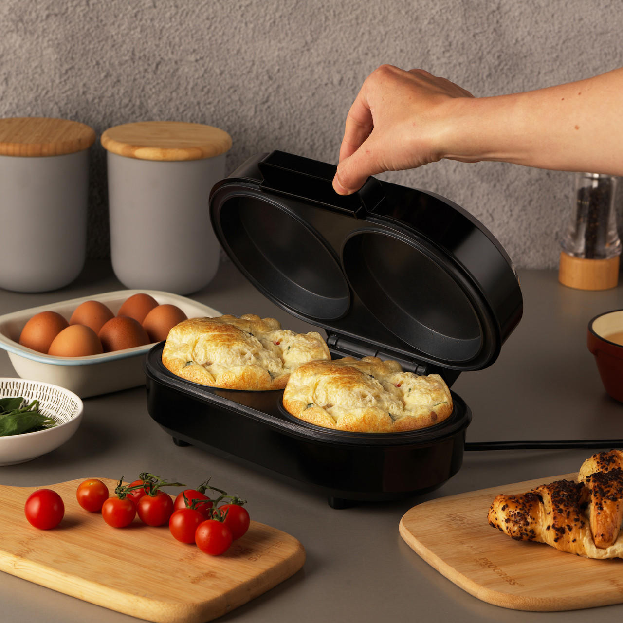 Shop Salter Dual Omelette Maker, Non-Stick