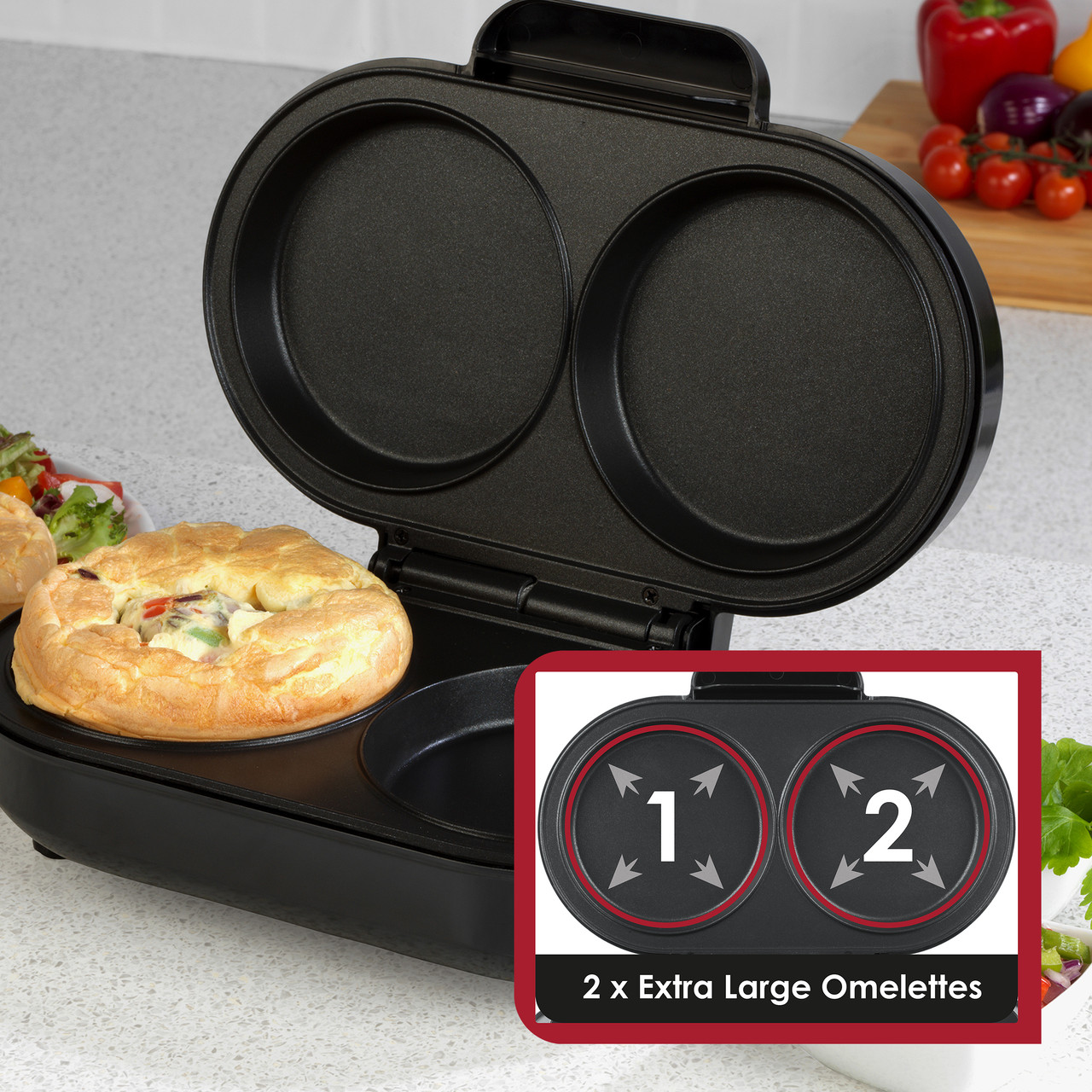 Shop Salter XL Dual Omelette Maker