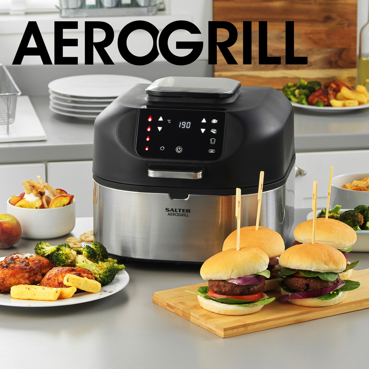 Shop Salter AeroGrill 5 in 1 Air Fryer, Multicooker & Grill